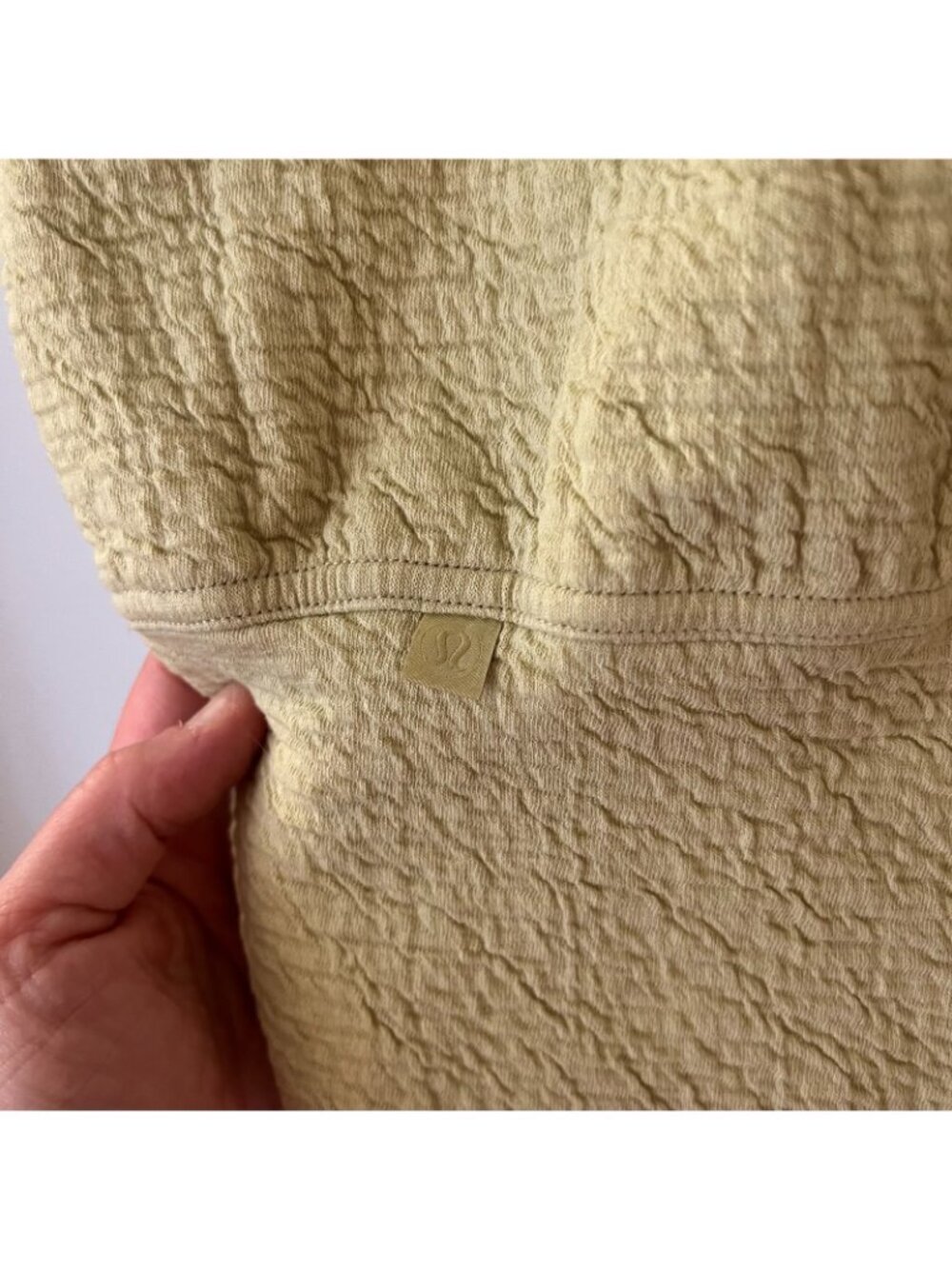 Lululemon Textured Crewneck Pullover Sweatshirt Dew Green Women's Size 12 - Picture 7 of 8